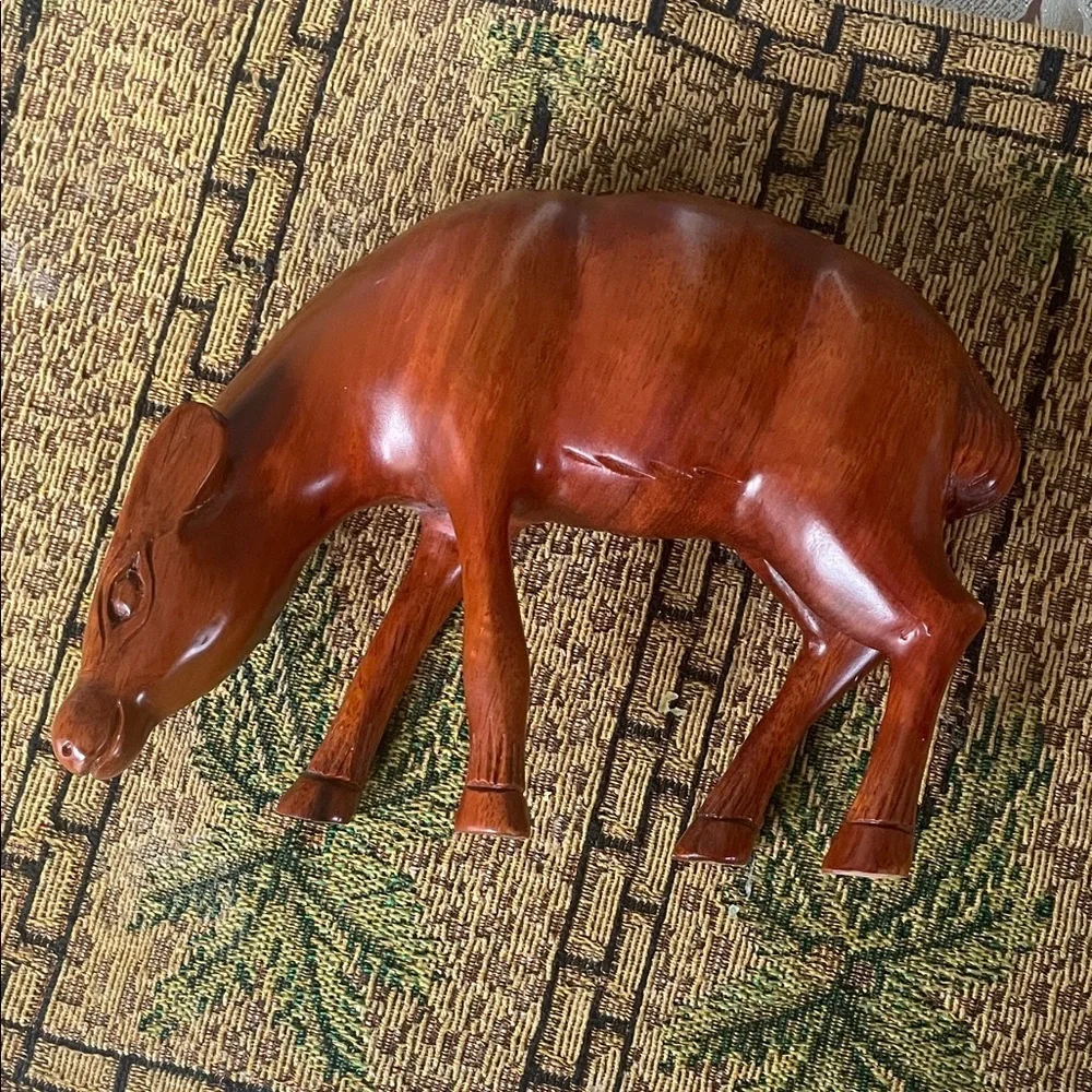 Handcrafted Wooden Animal Figurine